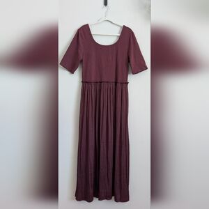 GAP Rich Burgundy Midi Dress